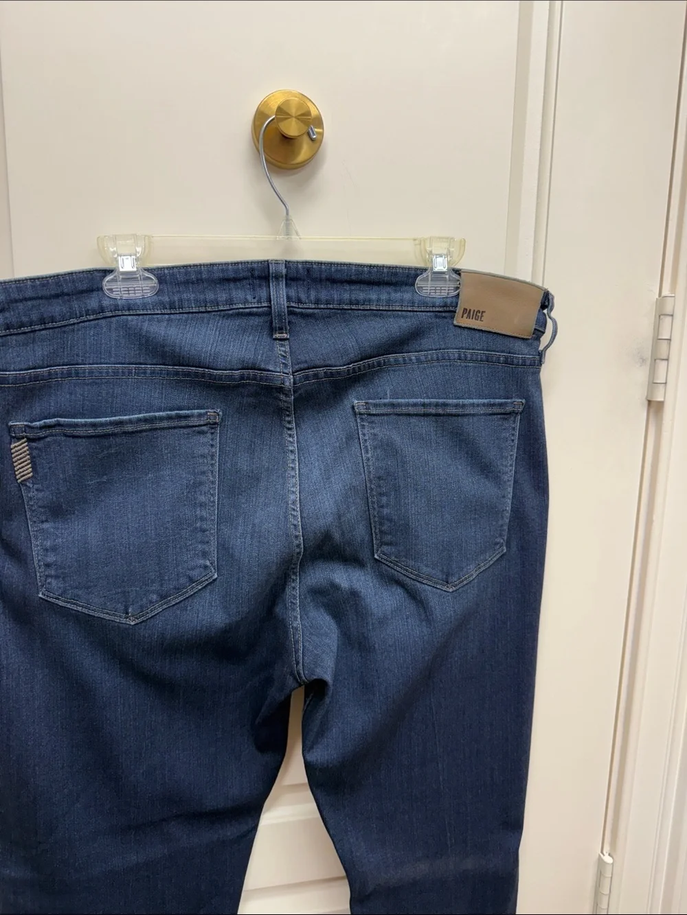PAIGE Men's Navy Relaxed Straight Jeans